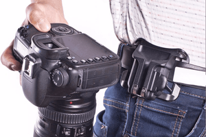 Fast Loading Camera Belt Holster & Quick Release - Camera Drop
