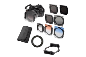 Complete ND 2 4 8 + Gradual ND4 Blue/Orange Camera Lens Filter Kit - Camera Drop