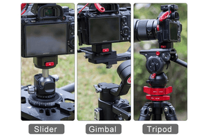 DSLR & GoPro Quick Release Plate Clamp - Camera Drop